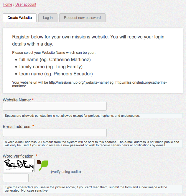 Registration